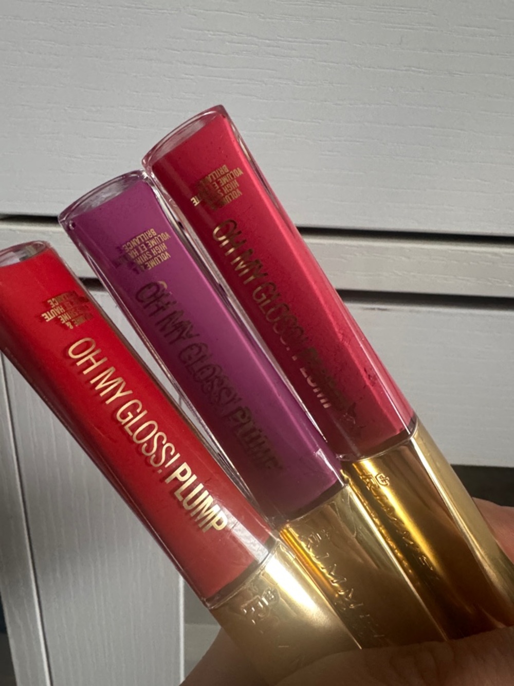 Rimmel Oh My Gloss! Plump Lip Gloss Set of three